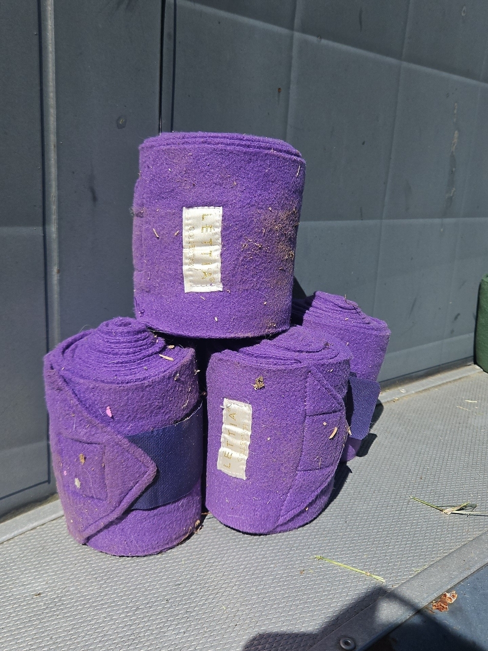 Purple Polo Wraps - Soft Protective Leg Bandages
